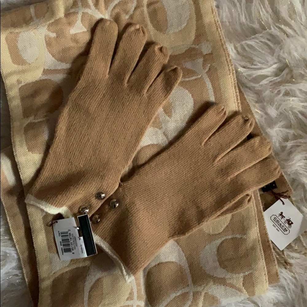 NWT Coach Heritage Gloves
